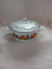 Austria Email Cassarole/soup  Enamel  With Lid