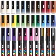 Marqueurs De Peinture Uni Posca PC-3M - Boîte De 12 Par Couleur