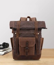 Sac à dos vintage en cuir et