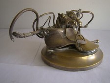 Rare porte-pipes en cuivre ou