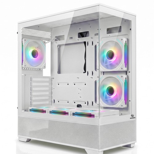 Boîtier jeu rgb blanc - de,