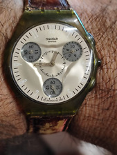 SWATCH SKIN CHRONO 2001 - SUYM102 Pink Swiss Made men's Wristwatch Working