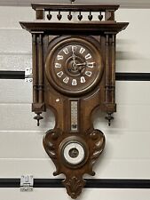 Black Forest Chime Cuckoo Barometer Thermometer Wood Antique Pendulum Clock
