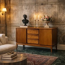 Buffet Vintage Plaqué en Teck