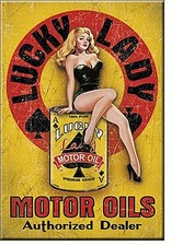 Aimant De Frigo En Acier Huile De Moteur Lucky Lady