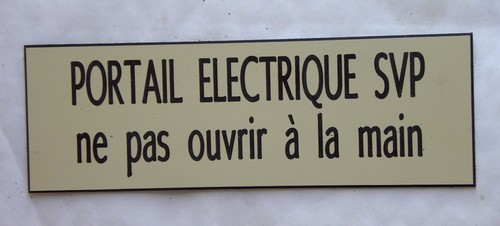Plaque gravée portail - plaque,
