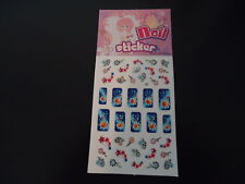 STICKERS ONGLES- BLEU -  10