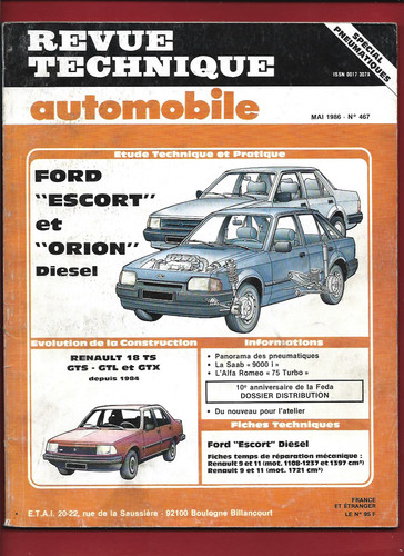 Revue technique automobile - revue,