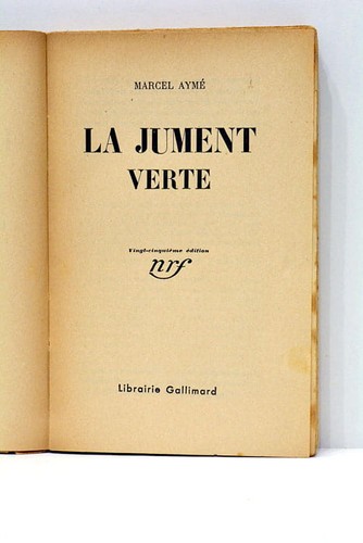 Jument verte paris 1933 - jument,