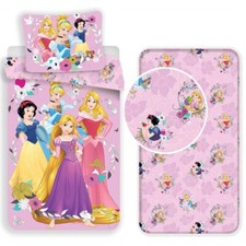 Princesses Set Lit Simple Linge Housse de Couette Taie D'Oreiller Draps Coton