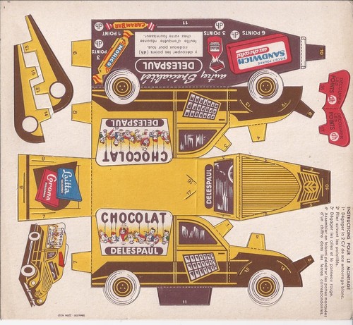 Maquette carton citroën - maquette,