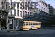 35mm Slide BELGIUM Brussels Bruxelles Tram Strassenbahn 7079 1985 Original