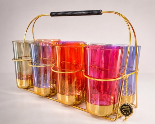 Porte verres vintage avec - porte-verres,
