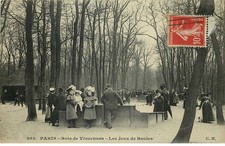 PARIS BOIS DE VINCENNES les jeux de boules