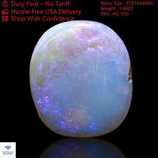 Pierre précieuse cabochon ovale naturelle de 7,00 cts 15 x 13 x 4 mm