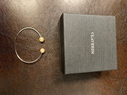 Bracelet jonc blanc - jonc,, or