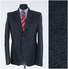 Mens Sport Coat 36R US Size SELECTED HOMME Grey Cotton Blazer Jacket