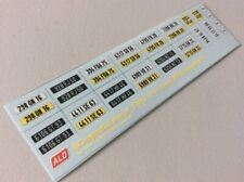 1979-1992 FRANCE LICENSE PLATES 1:43 DECALS - FOR 14 CARS