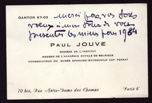 Paul jouve carte adresse - carte,