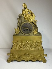 PENDULE BRONZE ROMANTIQUE 