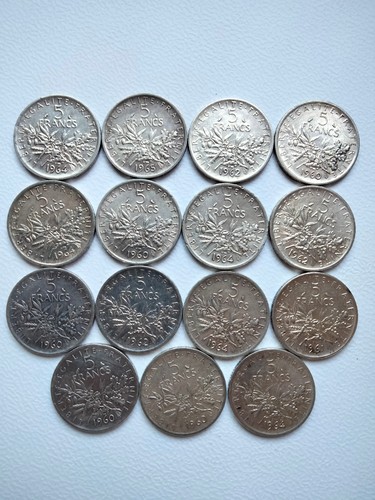 Pièces monnaies argent - de, en