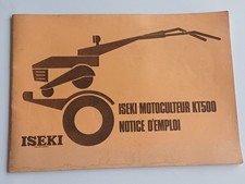 Notice vintage ISEKI