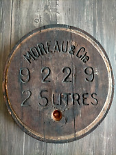 dessus tonneau à bière de VEZELISE en bois brasserie MOREAU & Cie fils 25 litres