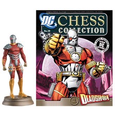 EAGLEMOSS DC CHESS COLLECTION #39 DEADSHOT BLACK PAWN FIGURINE & MAGAZINE ~NEW~