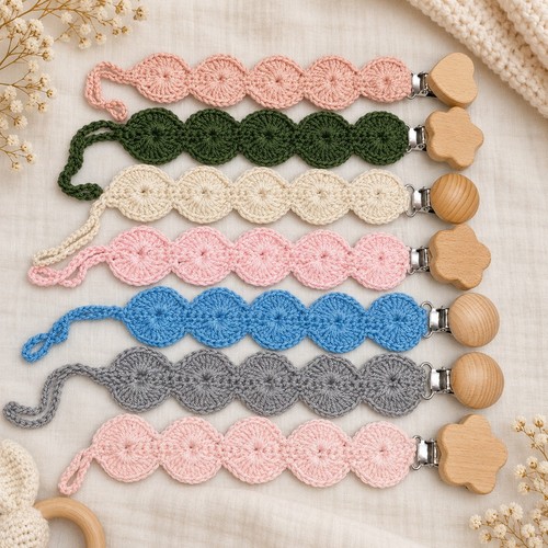 Attache tétine bébé crochet - bébé,