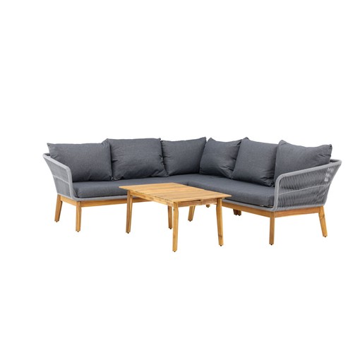 Salon angle jardin en - de,
