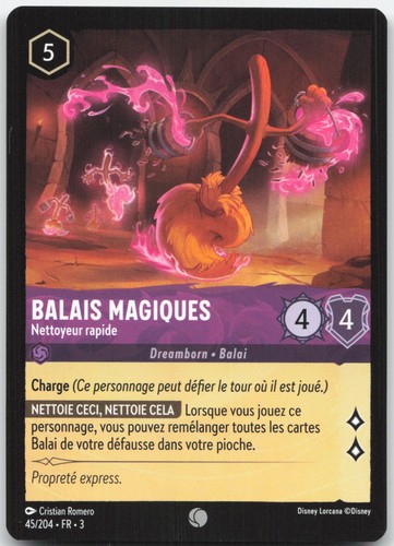 Carte lorcana balais magiques - balais,