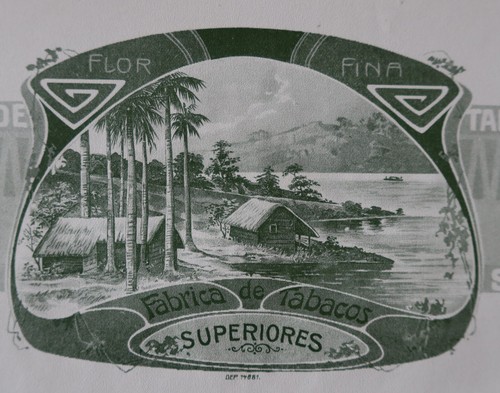 Old label cigar box - old, art
