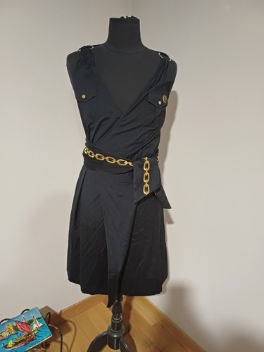 Robe portefeuille noire - robe, de