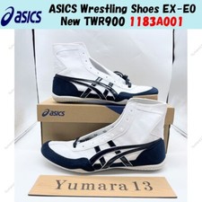 Chaussures de lutte ASICS EX-EO neuves TWR900 1083A001 blanc marine marine ho...