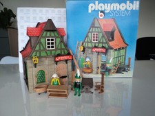 PLAYMOBIL vintage médiéval chevalier maison tailleur set 3440 de 1977 / boîte