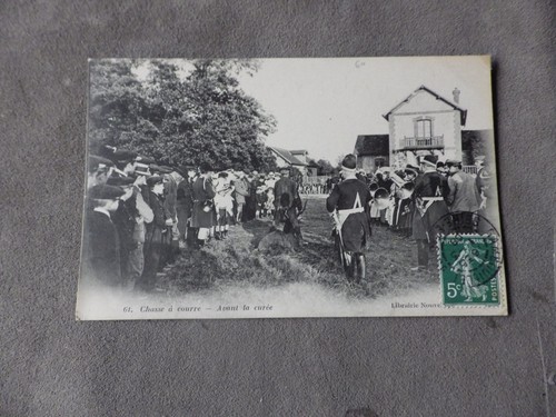Cpa chasse courre en - cpa,