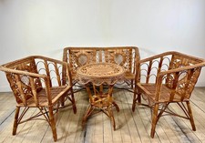 Salon en rotin de style