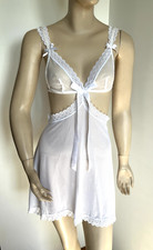 nightie size 38 veil white stretch transparent 223!