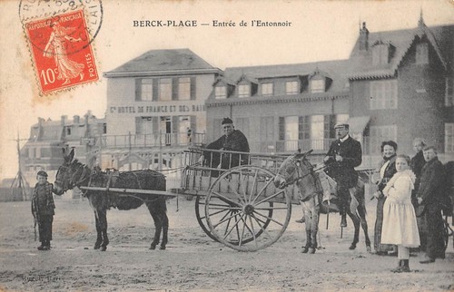 Cpa berck plage - plage, de