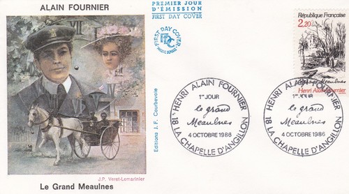 France 1986 fdc henri alain - france,