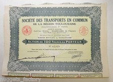 Action ancienne: Sté des transports en commun de Toulouse F.Pons ( 699 )