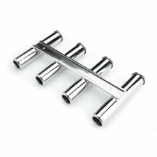 Boat Fishing Rod Holder 4Link/4 Rack Marine Yacht Rod Pod 316Stainless Steel E3
