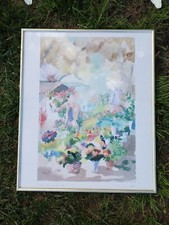 Magnifique Aquarelle Signee