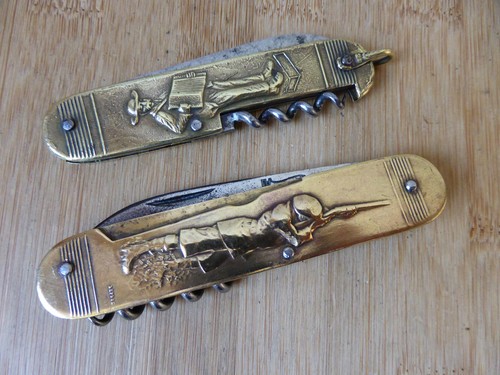 Lot anciens couteaux pliants