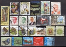 Lot de 23 timbres oblitérés de Belgique