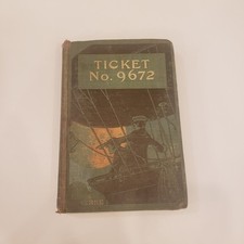 Rare 1st U.S Edition Ticket No 9672 Jules Verne Vintage Beautiful Hardcover Book