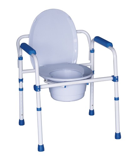 Chaise percée pliante - , avec