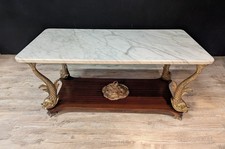 Table basse en acajou et