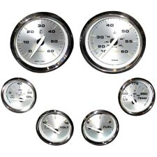 Faria KTF024 Kronos Inboard & I/O 6 Instrument Gauge Set Boat Marine