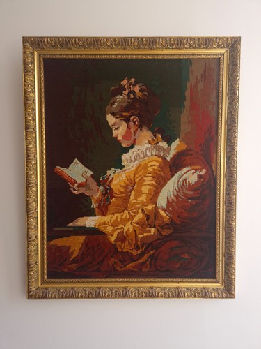 Tableau canevas liseuse - tableau,